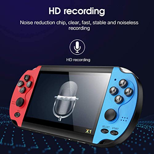 fansheng Consola de Videojuegos portátil Videojuegos Retro Consola de Juegos de 4.3 Pulgadas Consola de Juegos clásica nostálgica de Doble Movimiento con 10,000 Juegos incorporados