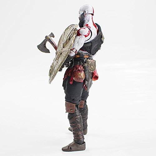 Figura de acción Kratos Ghost de Sparta 19.5 cm Dios del Escudo de Guerra con Hacha de Hacha en el Modelo de Juguete de Caja