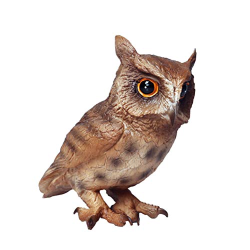 FLORMON Figuras de pájaros Realista Grande Búho Set de Juguetes de Animales Simulado Juguetes de plástico de Modelos de Animales Aprendiendo Juguetes educativos para niñas niños pequeños