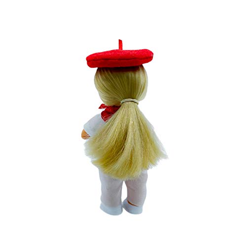 Folk Artesanía Vestido y complementos Regional típico Vasco (San Fermines) muñeca Barriguitas de Famosa. Muñeca no incluida en el Lote.