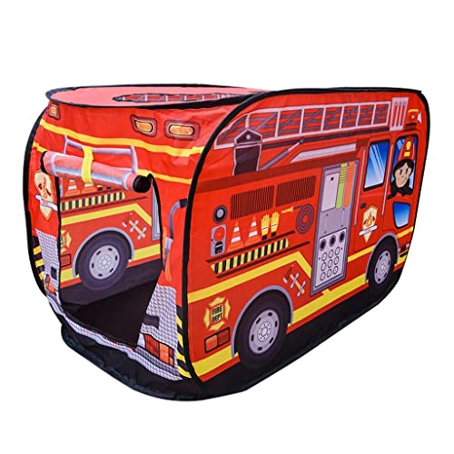 freneci Casa de Juego Infantil Creativo Juego de Imaginación Coche Juguetón Interior Césped Al Aire Libre Playa Fiesta Parque Infantil Cumpleaños Juguetes Pre - Camión de Bomberos