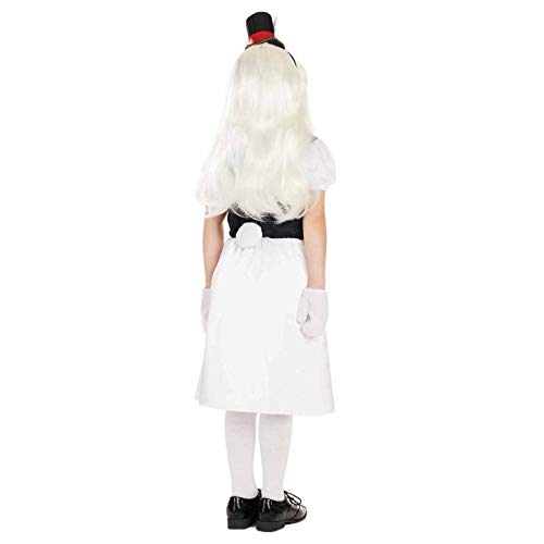Fun Shack Disfraz Conejo Blanco de Cuentos para Niñas, Disfraz Carnaval Niña Disponible en Talla M