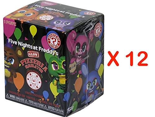 Funko FNAF Five Nights at Freddys Pizza Simulator Glow Mystery Mini - Manufacturers Display Case of 12