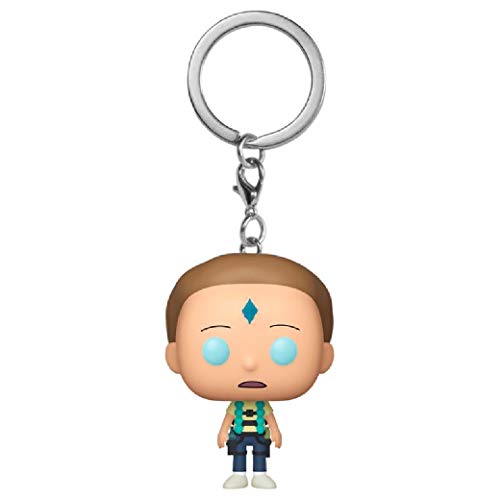 Funko- Rick and Death Cristal Morty Rick & Moty Crystal Llavero, Multicolor (FU44748)