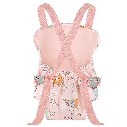 GAGAKU Muñeca Transporte Doll Carrier Delantera y Trasera de Bebé de Algodón para Niños Correas de Hombro Cruzadas - Príncipe