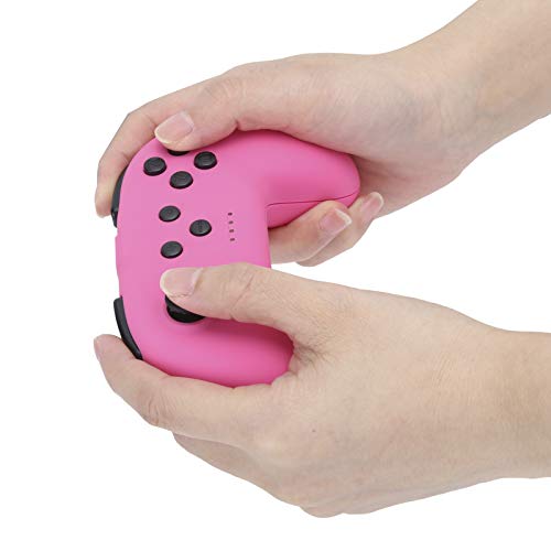 Gamepad con Mango de Juego con batería de Litio de 350 mAh incorporada para Consolas de Juegos Switch(Green + Pink, Pisa Leaning Tower Type)