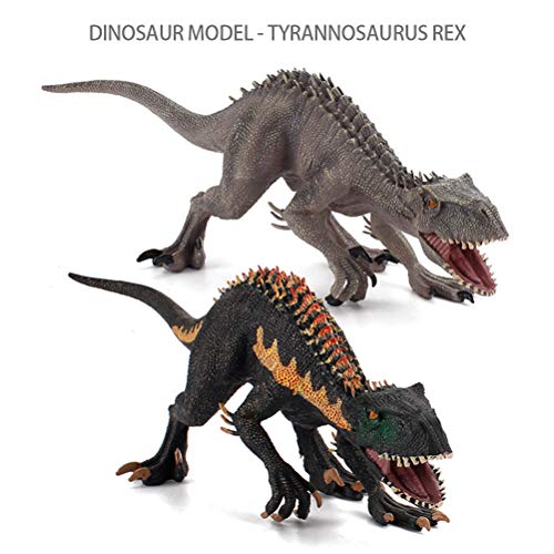 Gampu Jurassic Dinosaur World Toys, Rex and Indoraptor Dinosaur Set Jurassic Dinosaurs World Figura de acción Educación y colección de Ciencia temprana Jurassic Dino Park Modelo de Juguetes