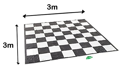 Garden Games 807 - Tablero de Ajedrez Gigante de lona, 3x3 metros