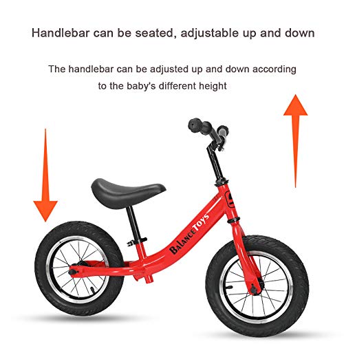 Generic Brands Bicicleta Sin Pedales 2 Años Stoy Neumático Antideslizante Diseño De Liberación Rápida Sillín Cómodo Apto para Niños De 2 a 6 Años
