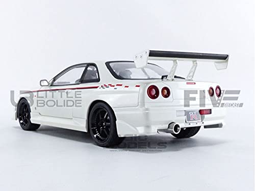 Greenlight 1999 Nissan Skyline GT-R R34 Nismo Blanco Perla 1:18 19049