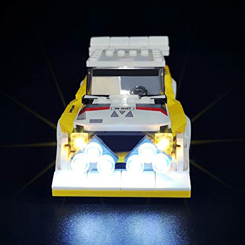 GUDA Juego de luces LED para Lego 76897, juego de luces LED Speed Champions 1985, Audi Sport Quattro S1, compatible con Lego, sin set Lego