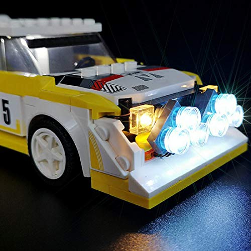 GUDA Juego de luces LED para Lego 76897, juego de luces LED Speed Champions 1985, Audi Sport Quattro S1, compatible con Lego, sin set Lego
