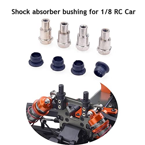 Haowen Soporte de amortiguador de choque del coche de control remoto 1/8 RC vehículo todoterreno amortiguador de choque soporte de buje