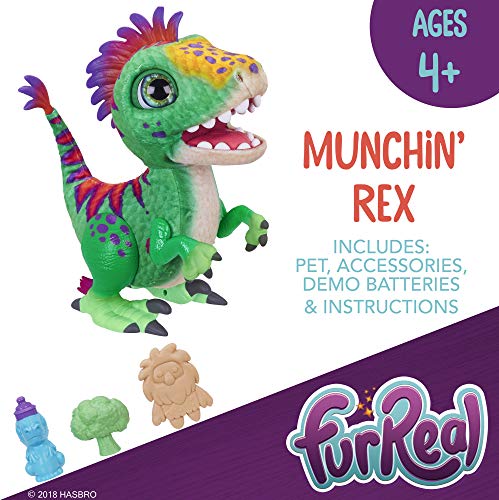 Hasbro Furreal Munchin’ Rex - Kits de Figuras de Juguete para niños (4 año(s), Multicolor, Niño/niña, Dibujos Animados, Animales, CE)