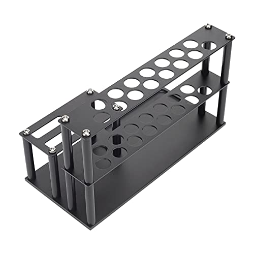 Hellery Destornillador de Metal Organizador de Almacenamiento Estante Destornillador RC Herramientas Kit Soporte Tornillo Bandeja Organizador - Negro