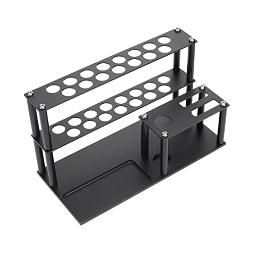 Hellery Destornillador de Metal Organizador de Almacenamiento Estante Destornillador RC Herramientas Kit Soporte Tornillo Bandeja Organizador - Negro