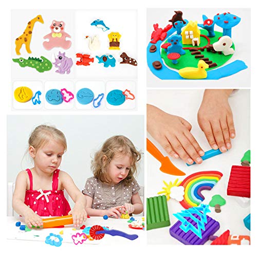 Herramientas de Plastilina, Moldes para Cortadores Formas de Animales, Extrusora de Accesorios de Plastilina Cortadores de Galletas Juguete de Arcilla para Niños Bebé (Color al Azar)