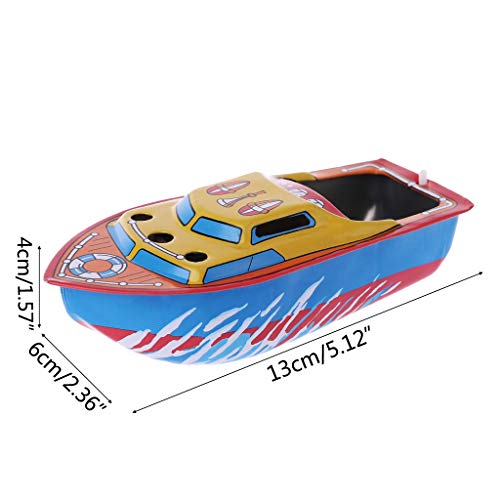 hetuioiyster 1 Juego Vela Buque impulsado por Vapor Barco de Metal Pintura Colorida Artesanía Hecha a Mano Regalos Vintage para niños Niños Adultos Colección Memorial Juguetes conmemorativos