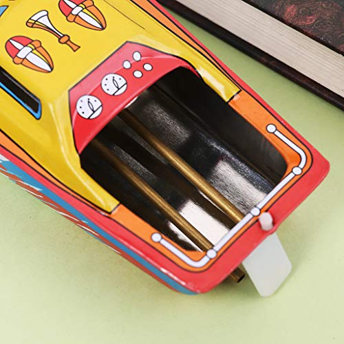 hetuioiyster 1 Juego Vela Buque impulsado por Vapor Barco de Metal Pintura Colorida Artesanía Hecha a Mano Regalos Vintage para niños Niños Adultos Colección Memorial Juguetes conmemorativos