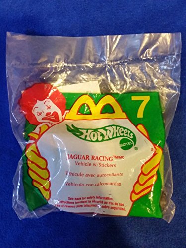 Hot Wheels McDonald's Jaguar Racing Car con pegatinas
