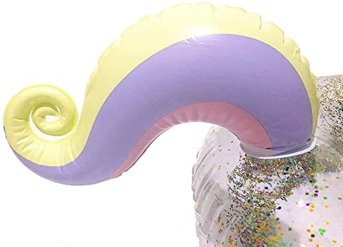 HUIJ Flotador de Piscina Piscina Lentejuela Inflable Princesa Caballo Flotador Juguete Anillo de natación Anillo de natación de Verano Balsa de Agua Juguete Inflable Suministros de Piscina