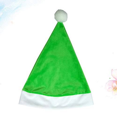 ifundom Decoraciones de Navidad 3 unids verde Santa Claus sombrero Navidad sombrero canto decoración para niños adultos Navidad festival decoración bolsa de regalo