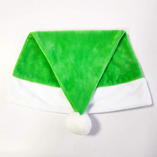 ifundom Decoraciones de Navidad 3 unids verde Santa Claus sombrero Navidad sombrero canto decoración para niños adultos Navidad festival decoración bolsa de regalo