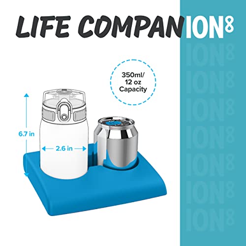 ion8 Botella Agua Niños Sin Fugas, Sin BPA, Monos, Aqua