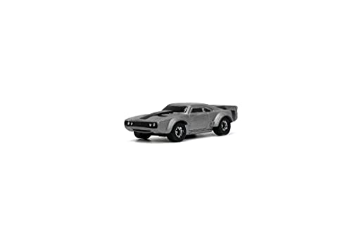 Jada Toys Fast & Furious 253201004 Nano Cars Wave 4 - Pack de 3 carros de Rueda Libre, Lykan Hypersport, Dodge Ice Charger, Toyota Supra, Blanco, Multicolor