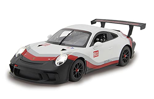 Jamara 405153-Porsche 911 GT3 Cup 1:14 Licencia Oficial Porsche Coche de Radio Control, Color Blanco (405153)