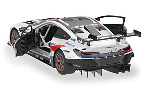 JAMARA BMW M8 GTE 403130 - Juego de construcción (Escala 1:18, 2,4 GHz, se colocan Las Piezas, no Necesitan Herramientas o Pegar, Interior detallado, Apertura Manual)