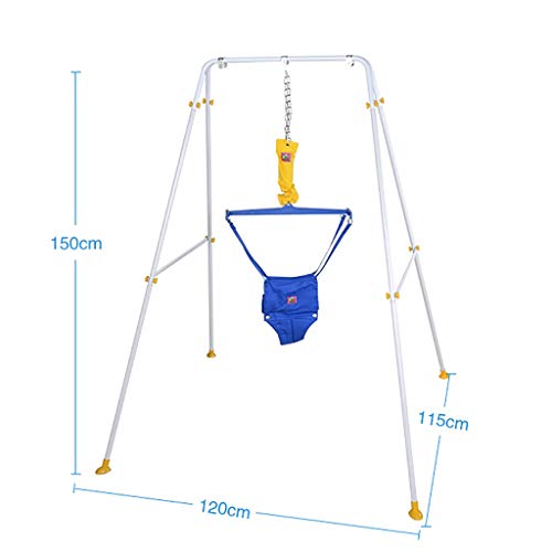 Jersey de puerta de bebé con estante colgante, infantil Fitness Rack Puertas de bebé Puertas y Bouncers Hang Swing Jump Ejercitor for niños pequeños juguetes infantiles Interior al aire libre, 120 * 1
