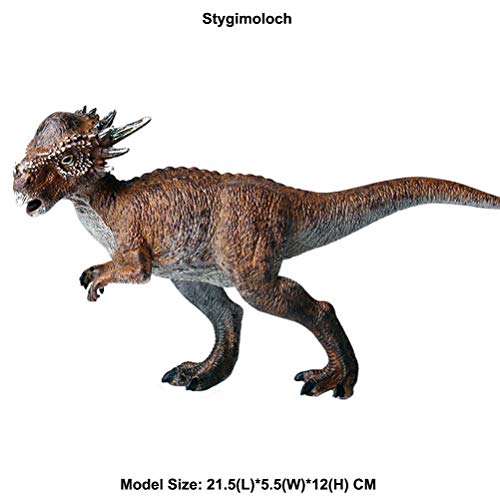 JOKFEICE Juguete de Dinosaurio Realista Stygimoloch Animal Figuras Proyecto de Ciencia, decoración de la Torta, cumpleaños para niños pequeños de 3 a 4 5 años