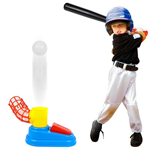 Juguetes Niños 3 Años Beisbol de Autoservicio con 1 Bate Beisbol Juguete 3 Pelota - Juegos Exterior Niños Juegos al Aire Libre para Niños Juguetes Niños 4 5 Años Regalo Niña 3 4 5 6 7 Años