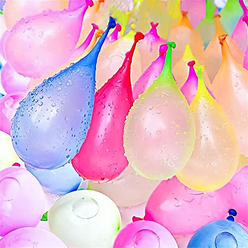 Kaiyingxin Globos de Agua Coloridos, Globos de Agua de Llenado Rápido con 1 Conectores, Globos de Agua niños, Globo De Agua De Látex, 111 Bombas de Agua en 60 Segundos, Autosellado sin Nudos