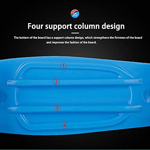 KELITINAus Penny Board, Penny Board de 22 Pulgadas Skateboard para Niños, Patineta de Crucero Portátil con la Rueda de Flash de la Moda, para Los Adolescentes para Principiantes, Niñas, También, el Mo
