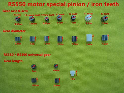 Lcuihong-Mini motor de DC Motor de coche de juguete para niños, 380 390 540 550 CORRIENTE CONTINUA Motor, 6V 12V Motor de triciclo eléctrico para niños, engranaje 8/10/11/12/13 Dientes Piezas de repue