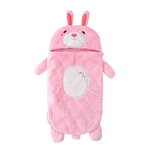 Lindo bebé saco de dormir grueso cálido otoño e invierno recién nacido anti-patada invierno niño bebé saco de dormir edredón 80cm0-18 meses-Pikachu_80cm saco de dormir para niños