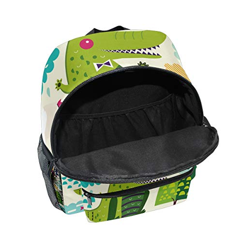 Lindo cocodrilo animal mochila para niña niño preescolar bolsa de viaje mini mochila de viaje de la escuela primaria estudiantes bolsa de libro