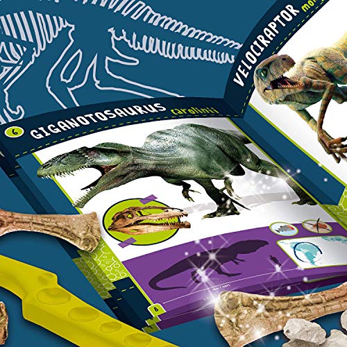 Lisciani - I'm a Genius Dinosaurios Depredadores 2 en 1 - Juego educativo científico para niños a partir de 7 años, 84630