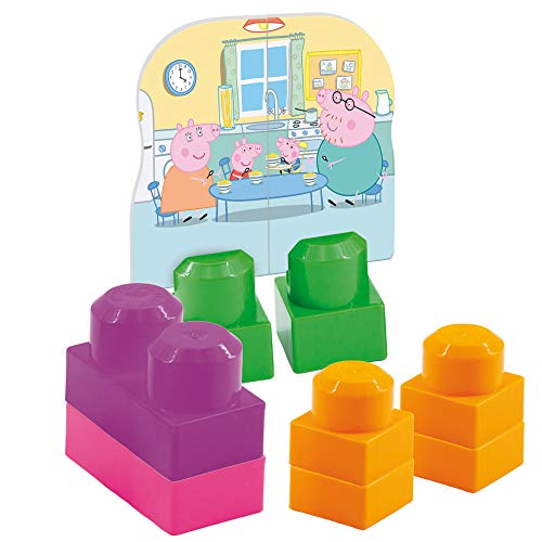 Lisciani - Mochila con construcciones de Peppa Pig para bébés - Juego educativo para niños a partir de 1 año