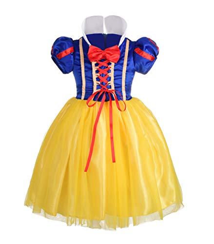 Lito Angels Bebé Vestido Disfraz de Princesa Blancanieves para Niñas Talla 18-24 meses Estilo A