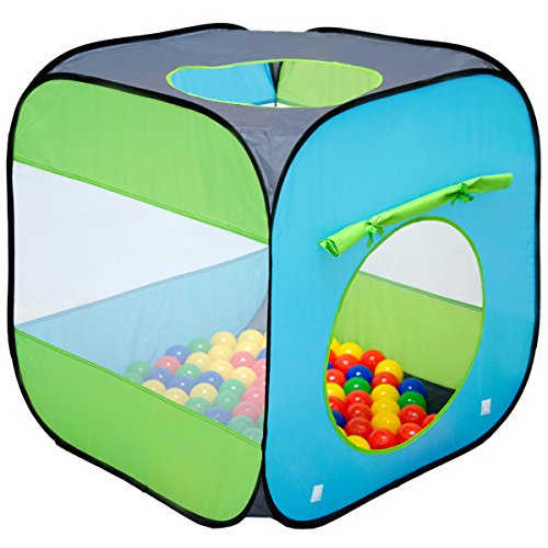 LittleTom Tienda de campaña Juguete para niños 70x70x72cm Piscina de Bolas Azul