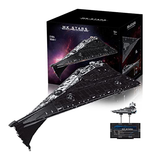 Loads Star Imperial Wars Destroyer - Juego de construcción de bloques de construcción Super UCS Star Destroyer, modelo de destructor estrellado compatible con Lego Star Wars (10368 piezas)