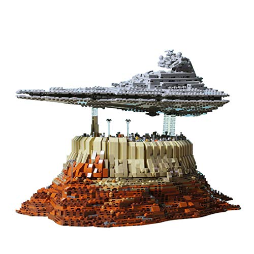 Loads Star Imperial Wars Destroyer - Juego de construcción de bloques de construcción Super UCS Star Empire Over Jedha City, modelo destructor estrellado, compatible con Lego Star Wars, 5162 piezas