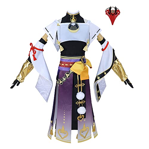 LTAKK Juego Genshin Impacto Cosplay Disfraz Cosplay Traje Traje Halloween Cosplay Uniforme Conjunto Completo, Sara, S