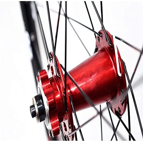 L&WB Mountain Bike Wheelset 26/27.5/29 Pulgada Frente Wheelset MTB Ruedas Aleación De Aluminio Llantas De Doble Pared Freno De Disco Rodamientos Sellados De Liberación Rápida,26in