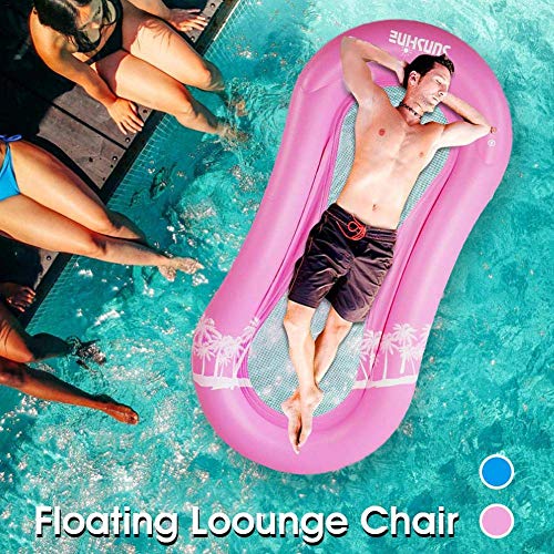 LXDDP Hamaca Agua, Tumbona Piscina Flotador Hamaca Balsas inflables Piscina Sofá Aire Silla Flotante Cama Drifter Piscina Flotador Playa para Adultos Suministros para Fiestas Decoraciones