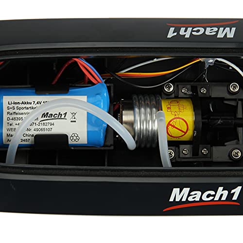 Mach1 Barco teledirigido Tsunami con cargador y batería, color negro