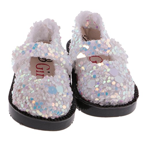 MagiDeal 1 Par 1/6 Zapatos de Muñeca para 12 Pulgadas Blythe Dolls Accesorios de Ropa ACCS - Blanco